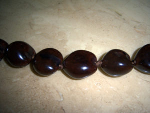 Brown Kukui Nut Lei